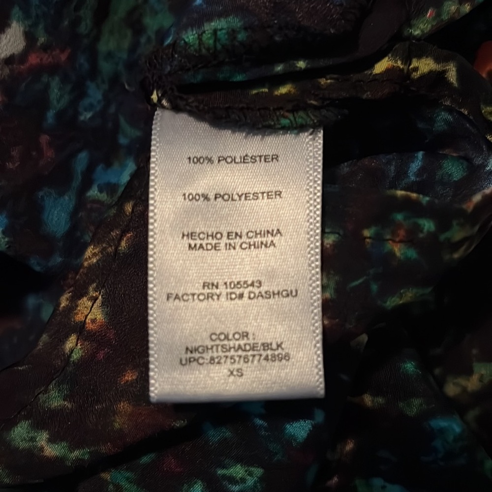 Derek Lam Nightshade Design Button Down Blouse Xs - image 6